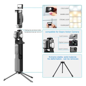 پایه مونوپاد X-3 با چرخش خودکار 360 درجه به همراه رینگ لایت
